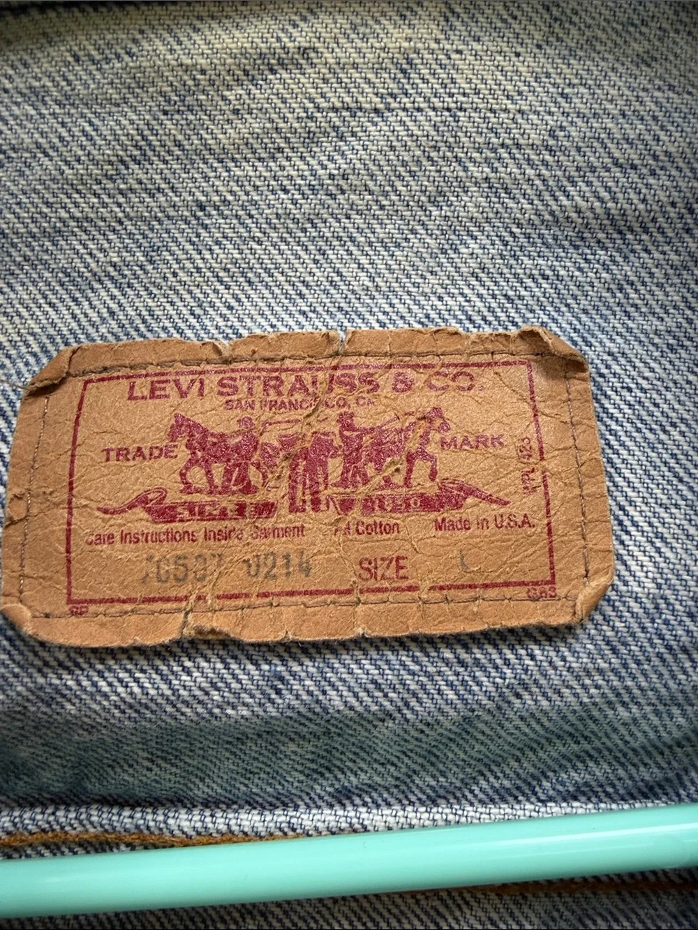 1960’s Levi's Light Blue Denim Trucker Jacket - Men's - Picture 2 of 5